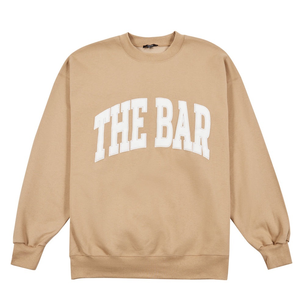 The Bar - Tan Sweater with White Print
